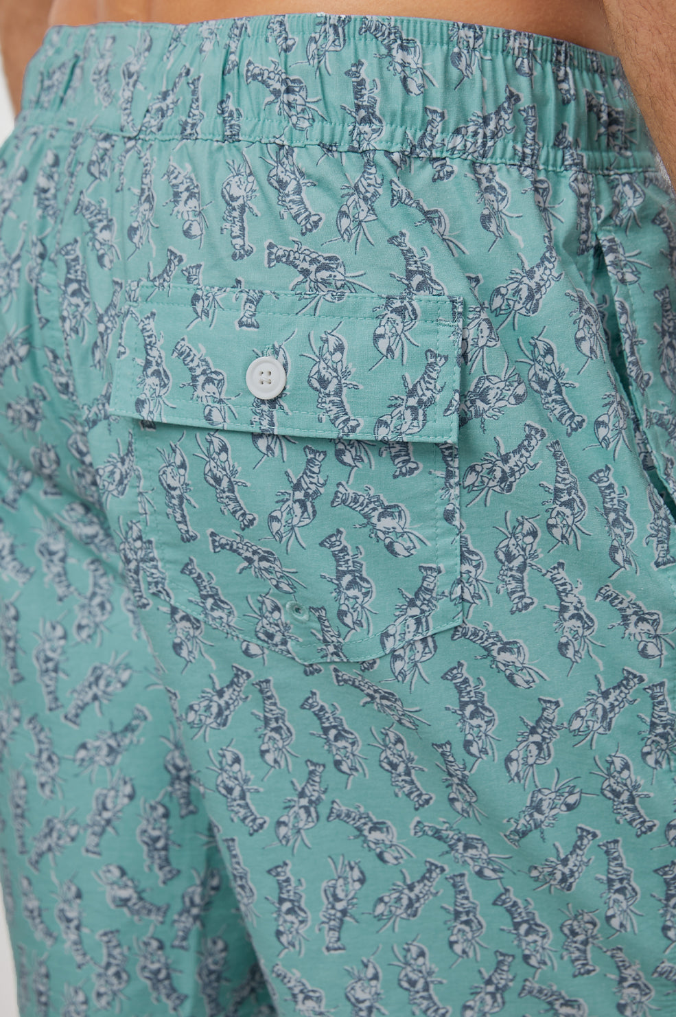 KIAN LANGOSTINE TEAL SWIM-BACK DETAIL