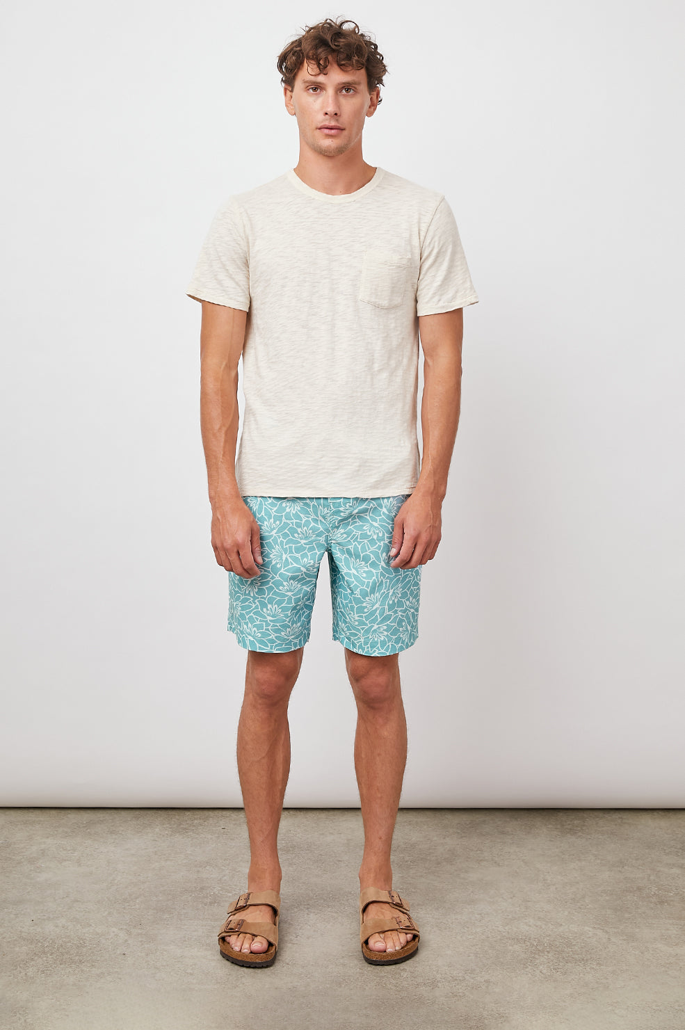 KIAN SERENITY AQUA SHORTS-FULL FRONT BODY