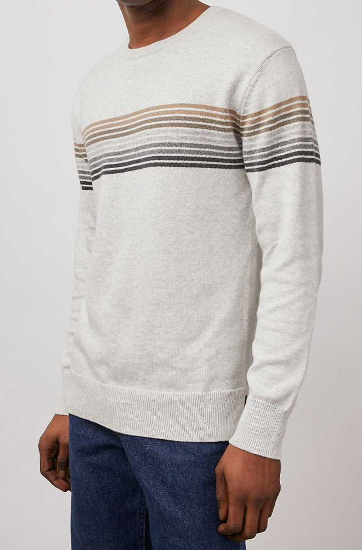 KURAYO ARROW HEAD STRIPE SWEATER- FRONT