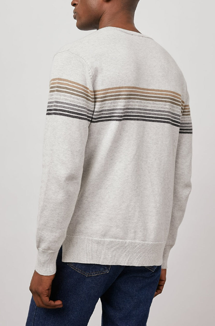 KURAYO ARROW HEAD STRIPE SWEATER-BACK
