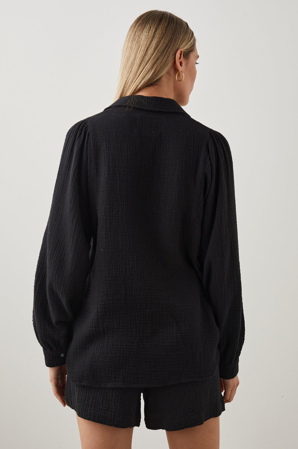 LAUREN SHIRT BLACK - BACK