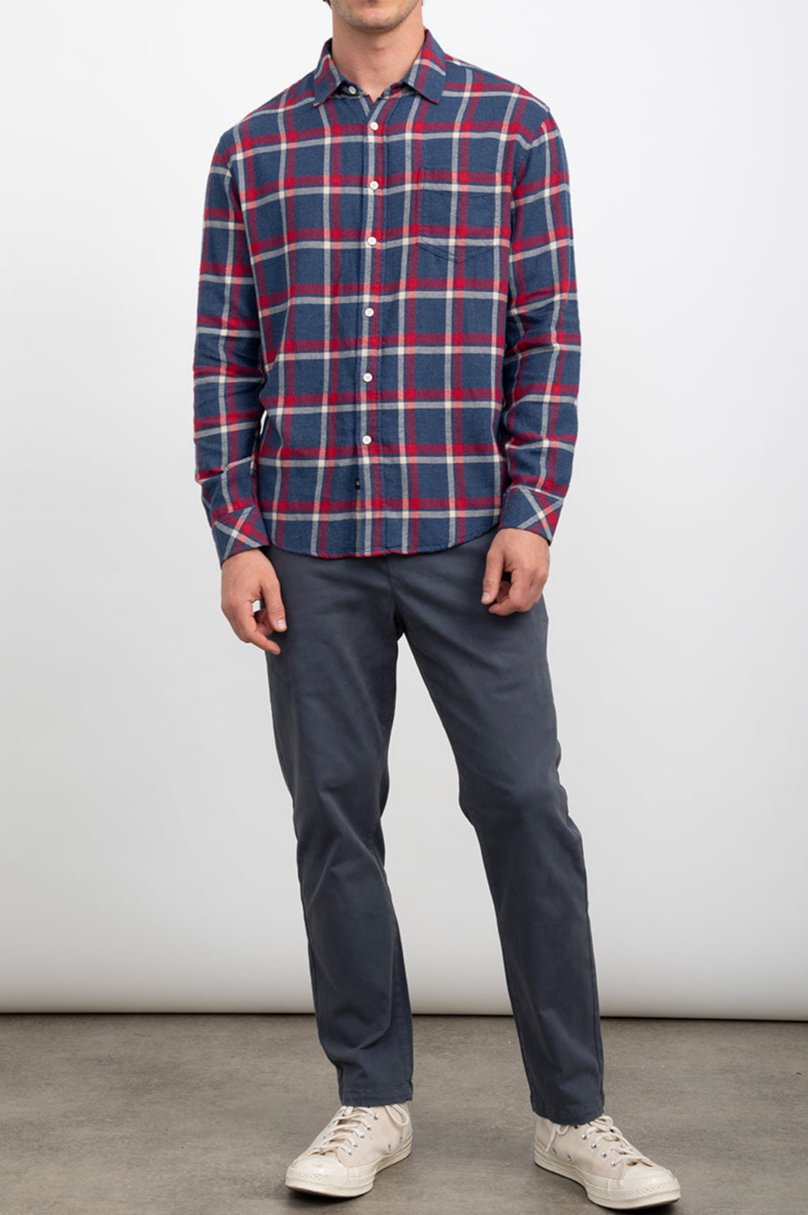 LENNOX CHERRY DENIM MELANGE- FRONT FULL BODY