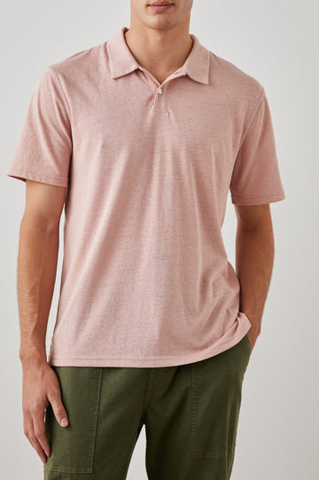 LEVANT POLO SHIRT FLAMINGO - FRONT