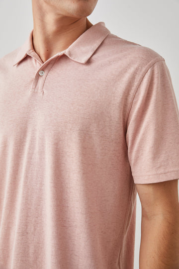 LEVANT POLO SHIRT FLAMINGO - DETAIL