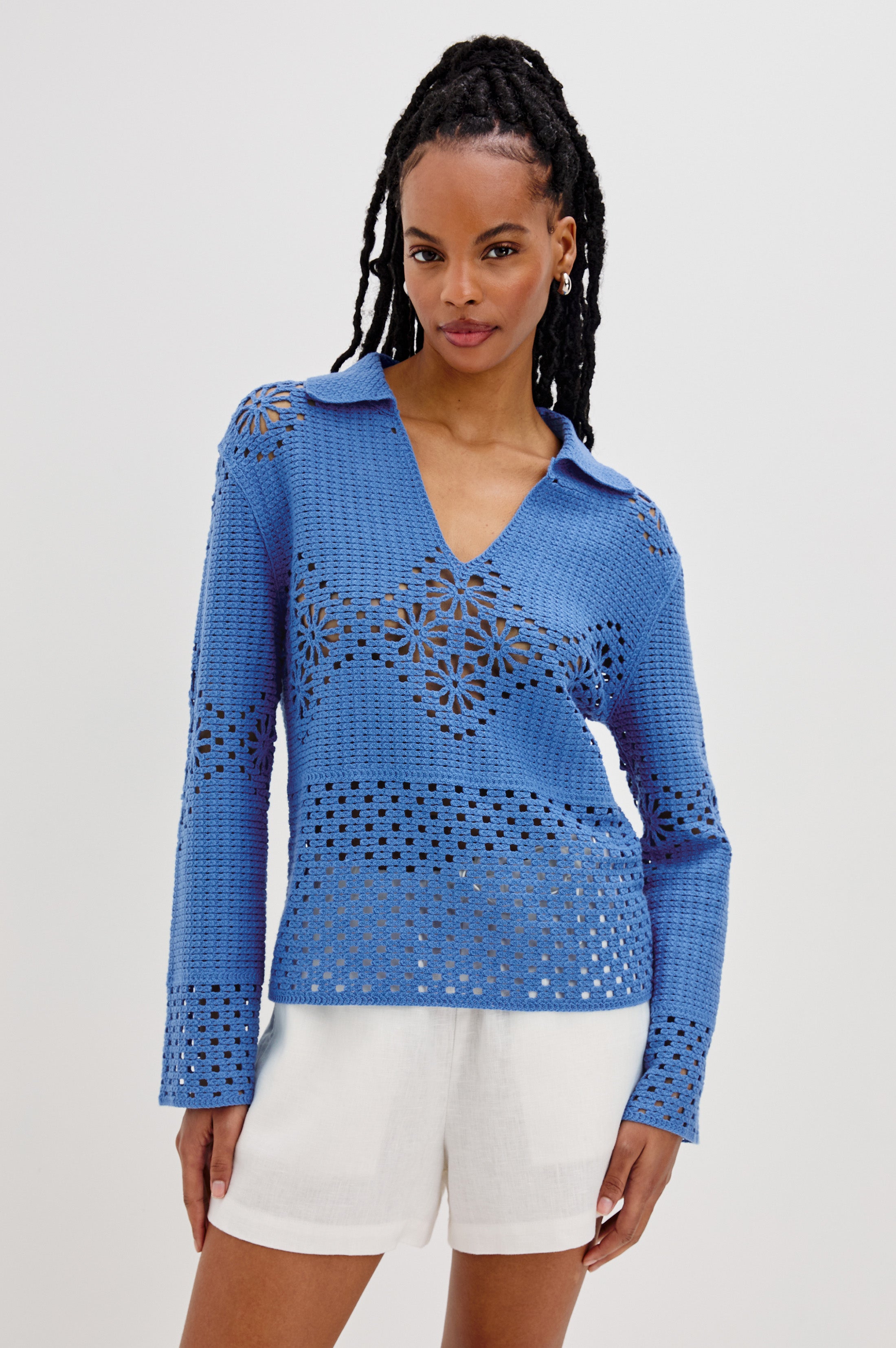 LOUIZA TOP - FRENCH BLUE – Rails UK