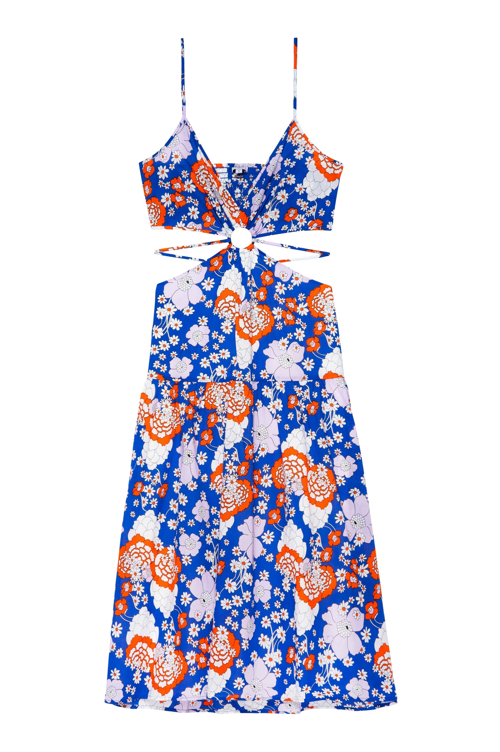 LOURDES DRESS - COBALT FLORAL