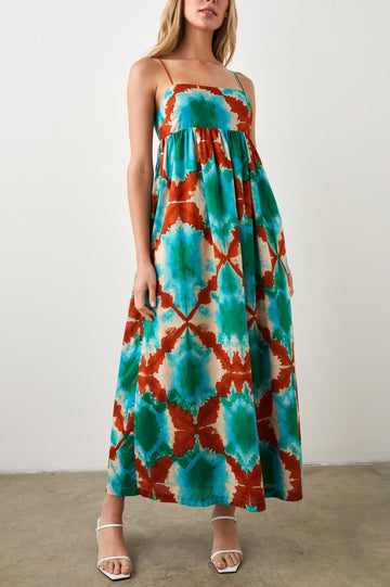LUCILLE DRESS KALEIDOSCOPE - FRONT FULL BODY