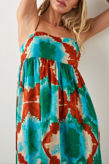 LUCILLE DRESS KALEIDOSCOPE - FRONT ANGLED