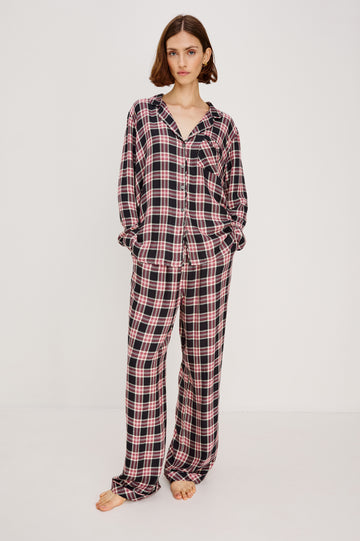 LUNA PAJAMA SET - ONYX PLUM