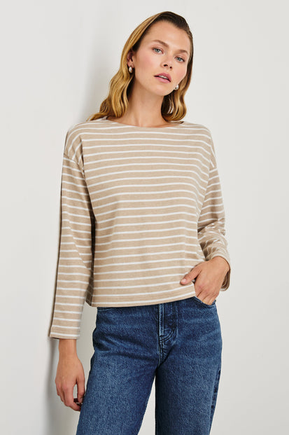 MACY-HEATHER-BEIGE-STRIPE-FRONT