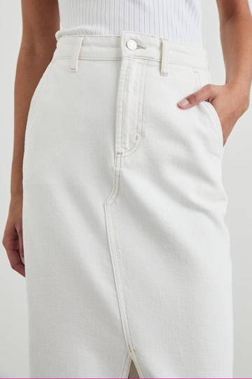 MANHATTAN SKIRT - ECRU - DETAILS