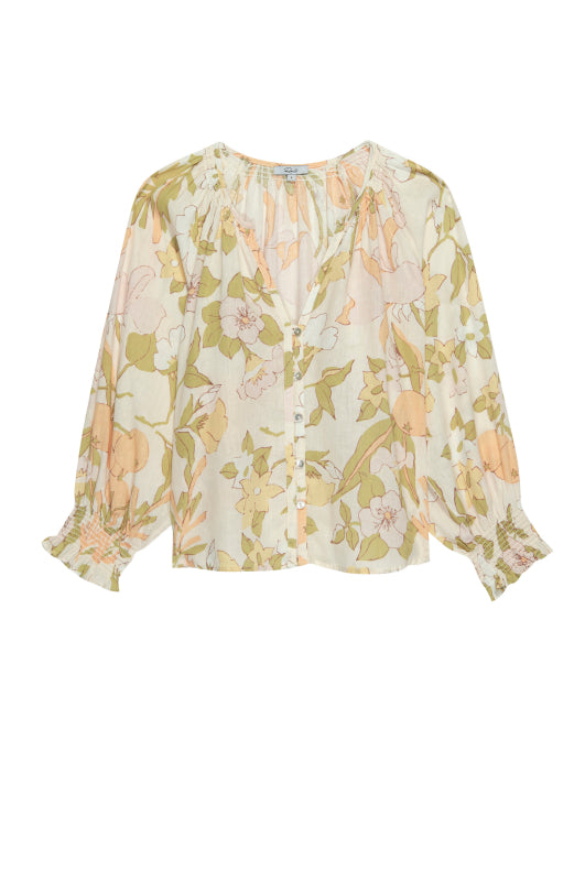 MARIAH TOP - CITRUS FLORAL