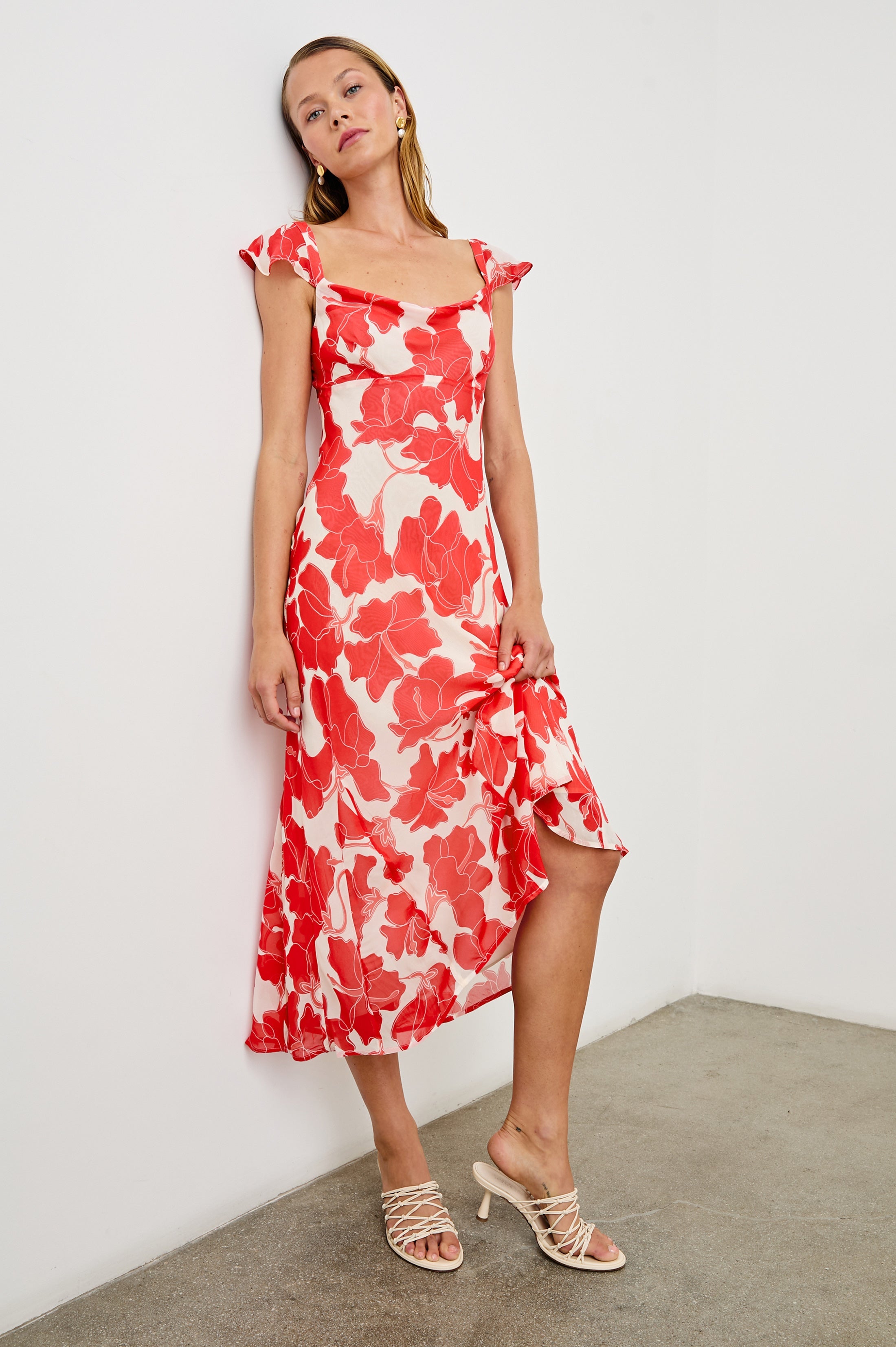 MARIGOLD DRESS - SCARLET HIBISCUS – Rails UK