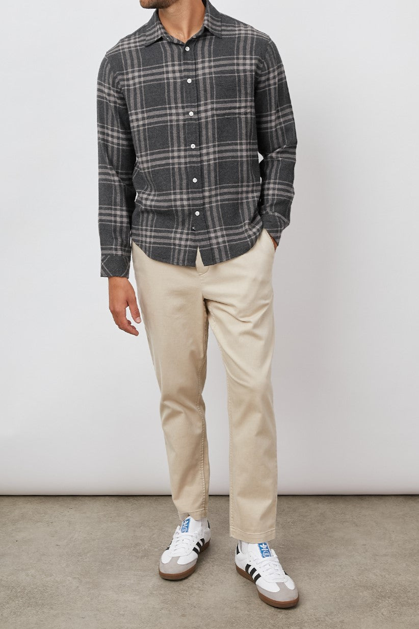 LENNOX SHIRT - CHARCOAL WRAITH MELANGE