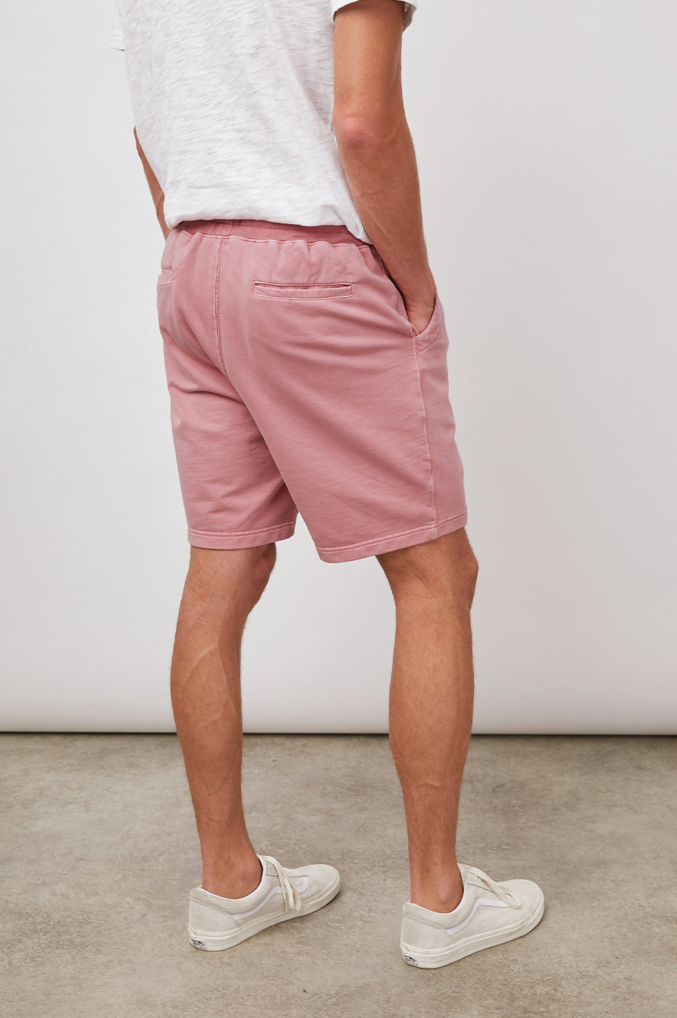 MARTY CORAL DRAWSTRING SHORTS-BACK