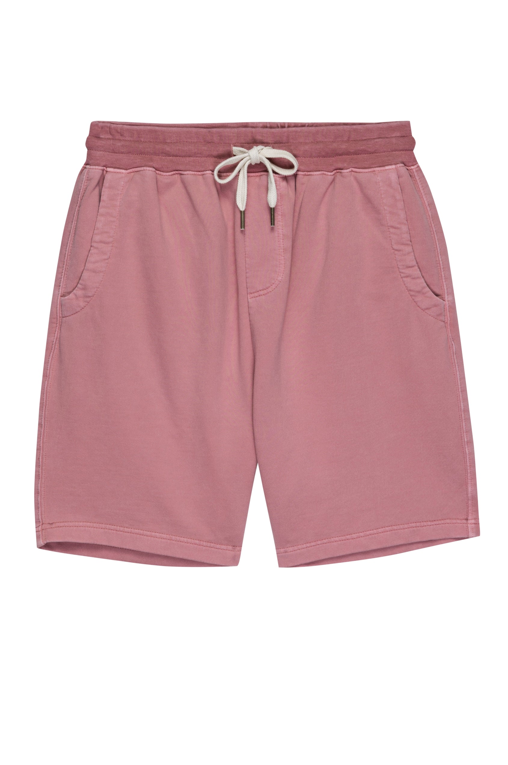MARTY CORAL DRAWSTRING SHORTS- FRONT FLAT