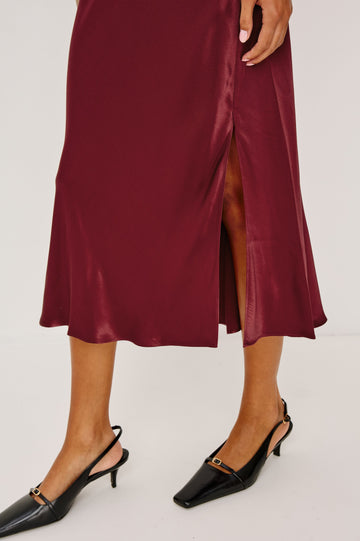 MAYA SKIRT - GARNET