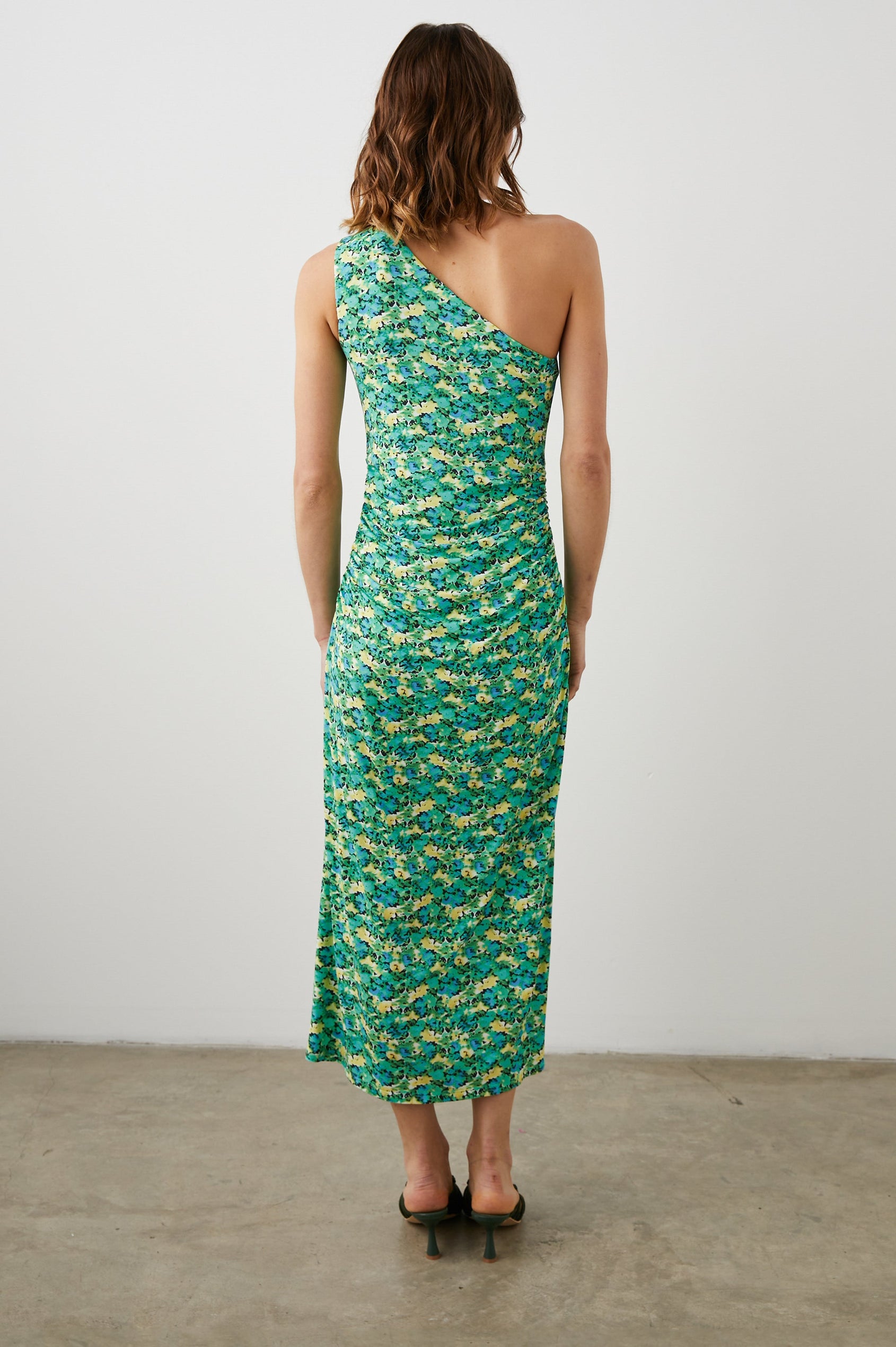 MCKAYLA DRESS WATER COLOR IVY - BACK