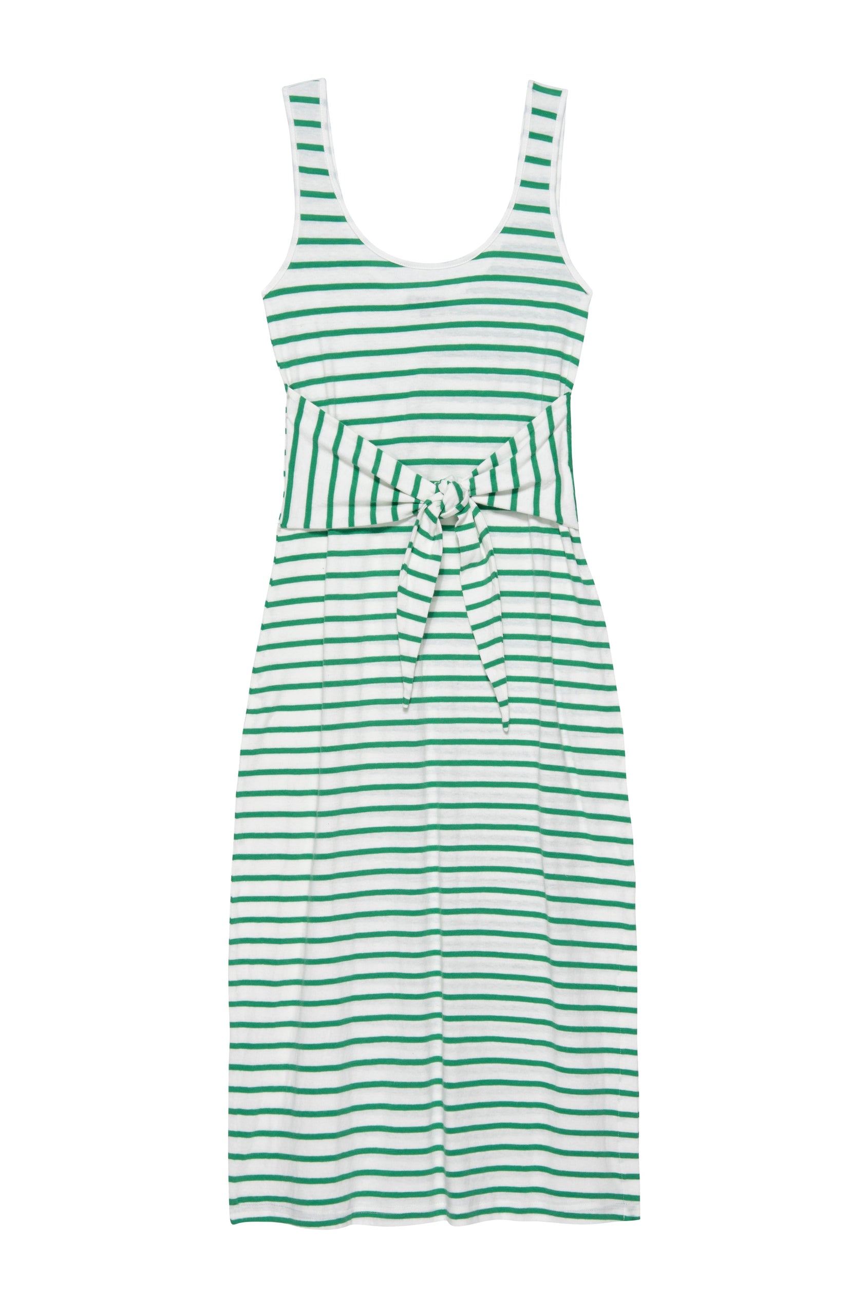 MEG DRESS - SAILOR STRIPE GREEN