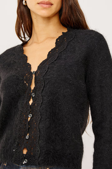 MER CARDIGAN - BLACK