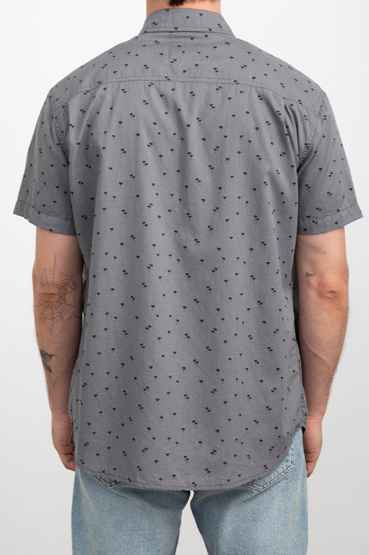 MONACO CHARCOAL PALMS SHIRT- BACK