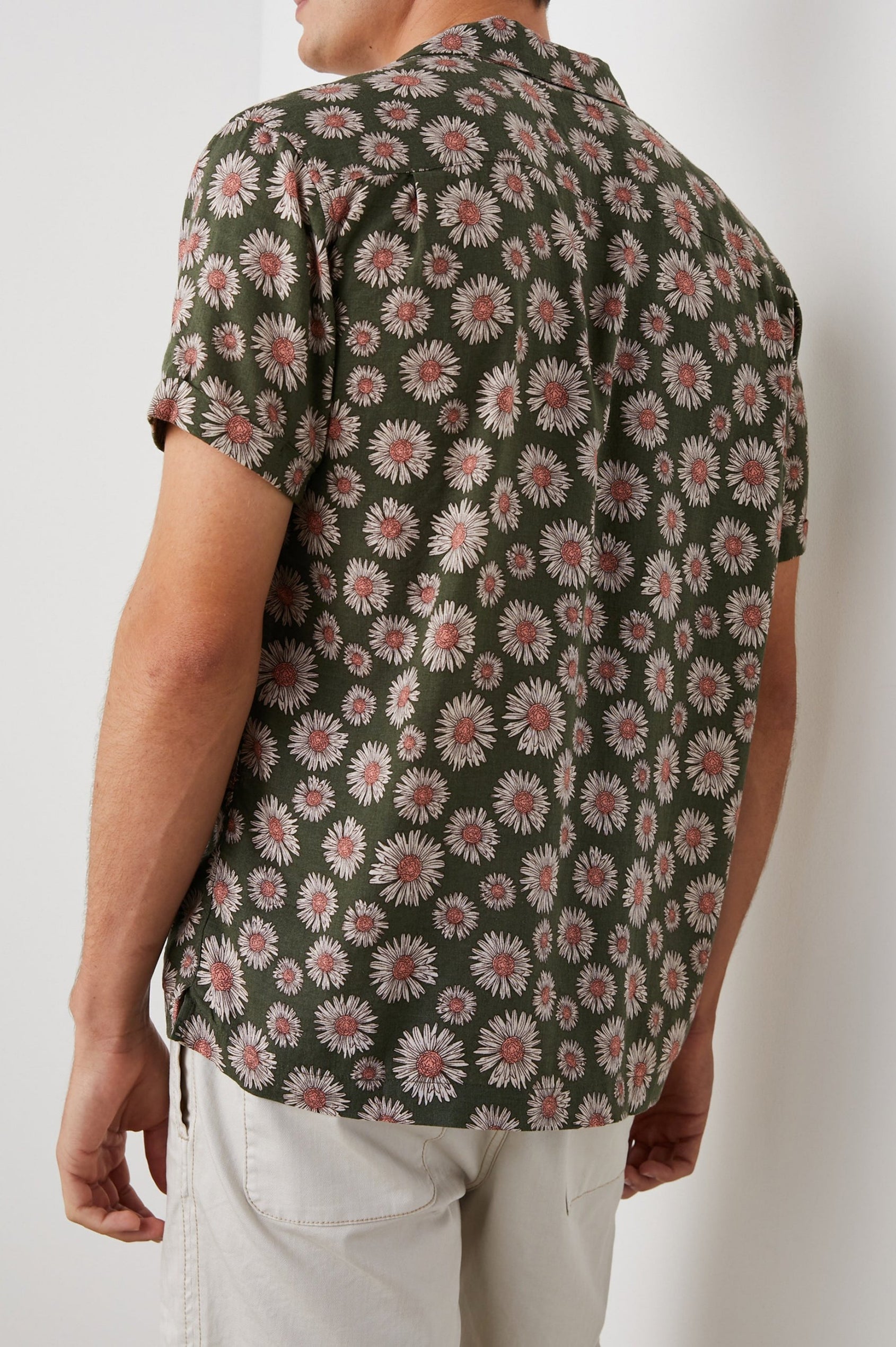 MORENO SHIRT MAYA PRINT OLIVE - BACK