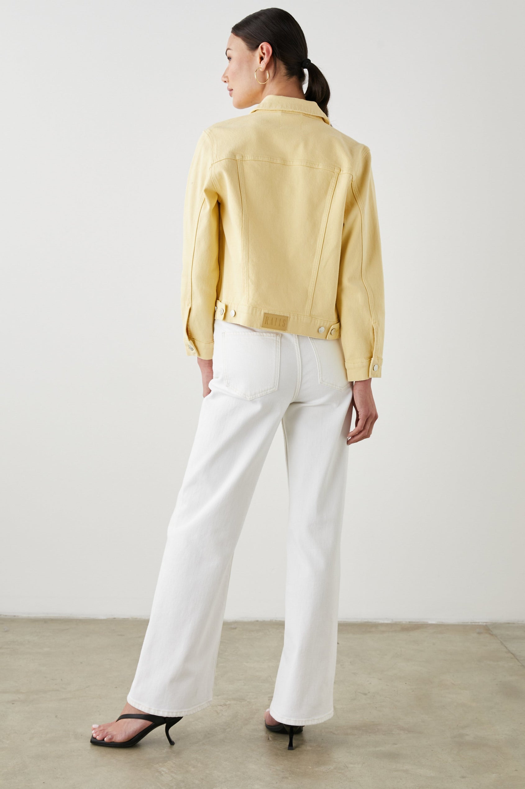 MULHOLLAND JACKET LEMON DROP - BACK FULL BODY