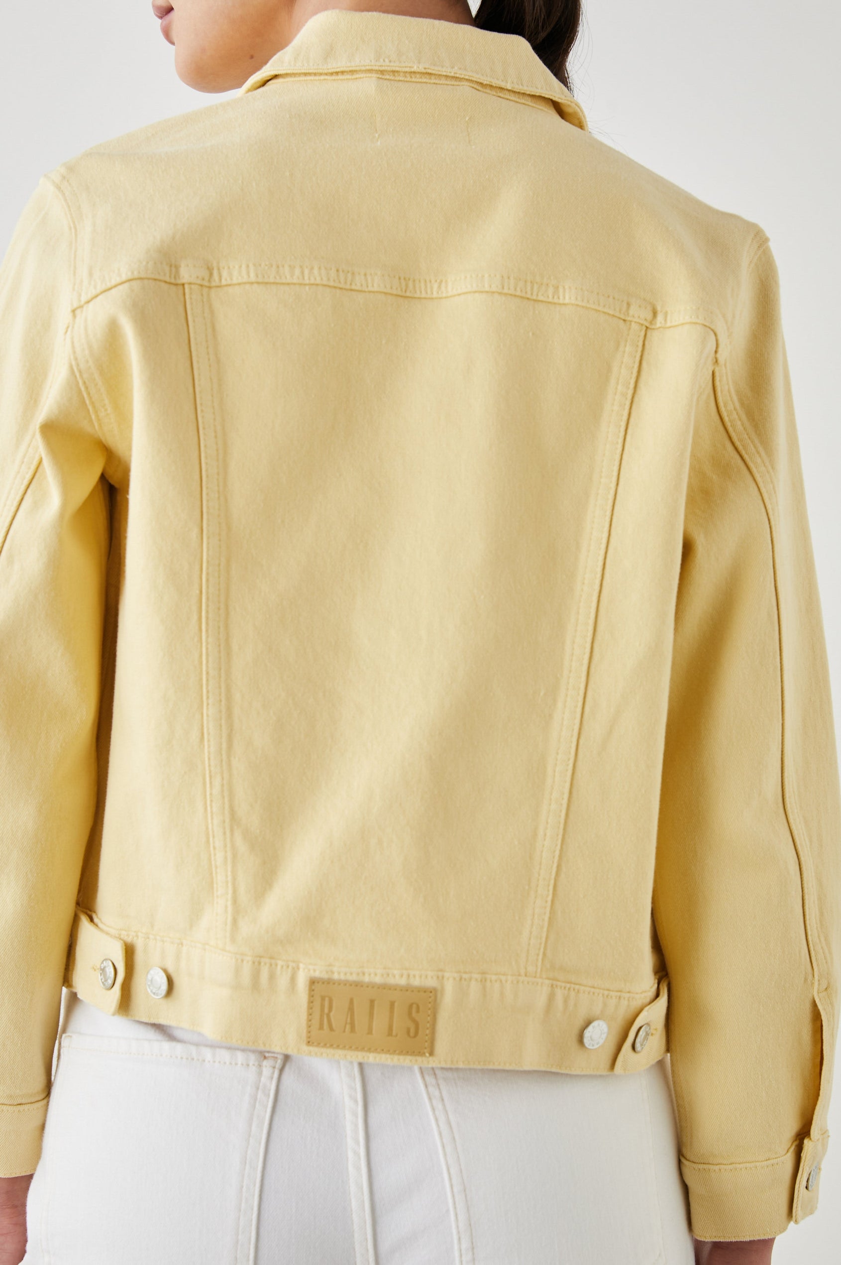 MULHOLLAND JACKET LEMON DROP - BACK DETAIL