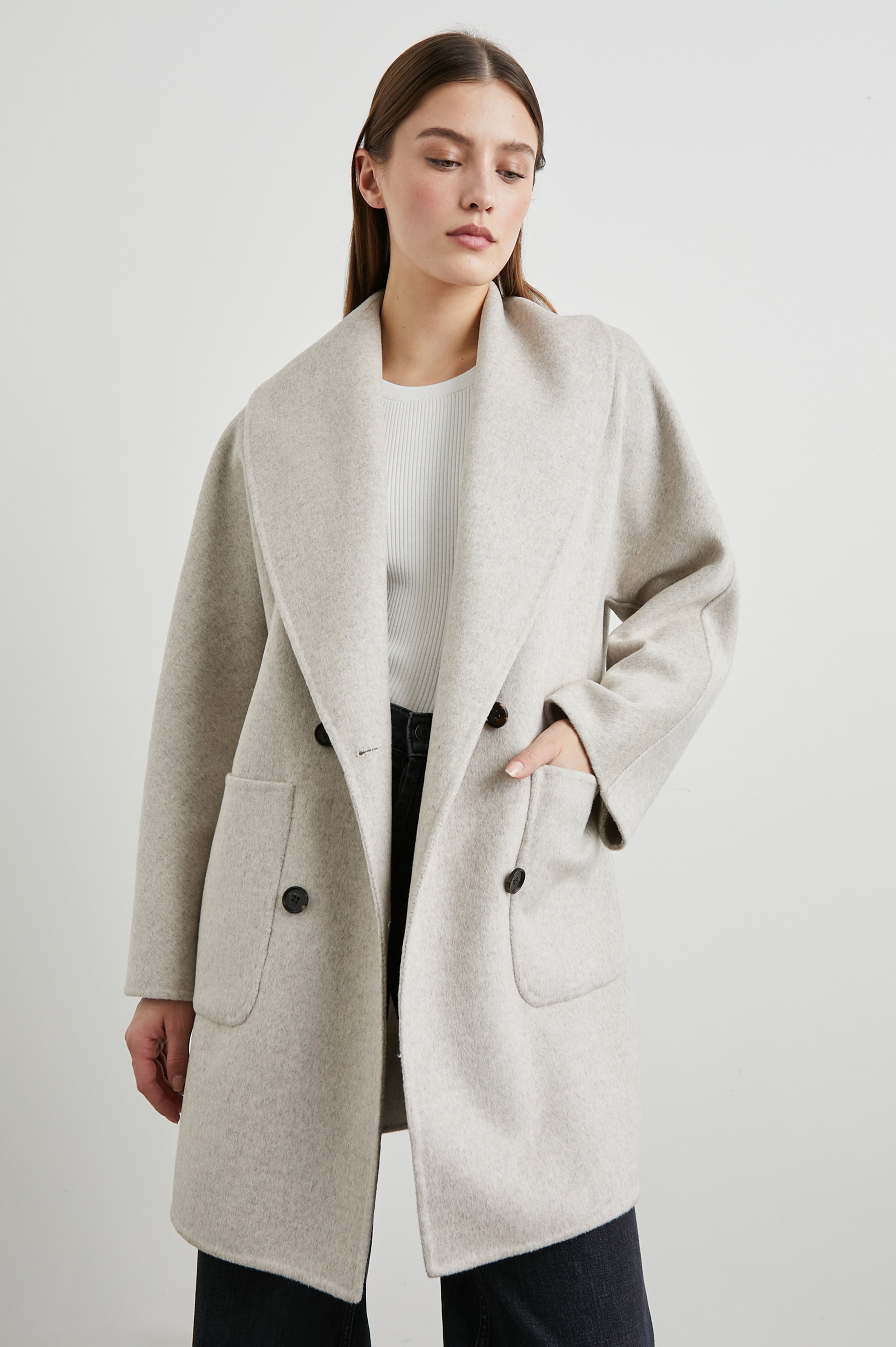 NILY COAT - OATMEAL – Rails UK