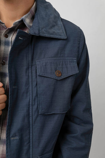 Niro Navy Jacket - pocket detail