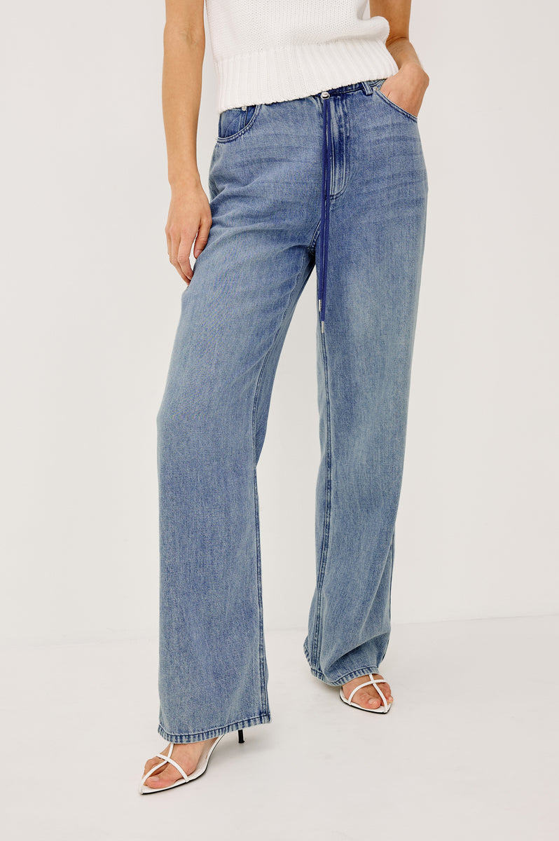 NORMANDIE PANT - ANTIQUE BLUE – Rails UK