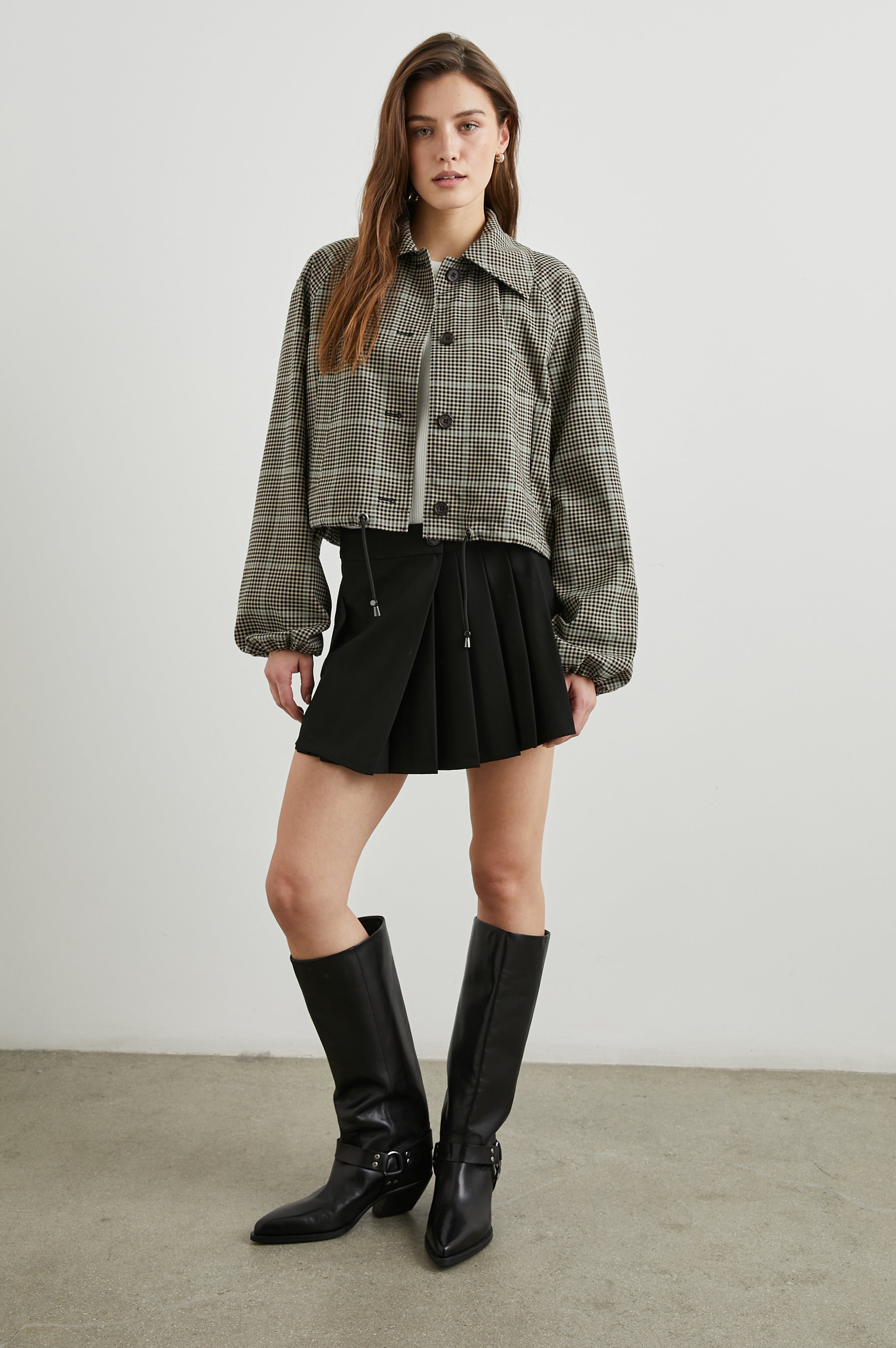 NORTH JACKET - TEAL MULTI CHECK – Rails UK