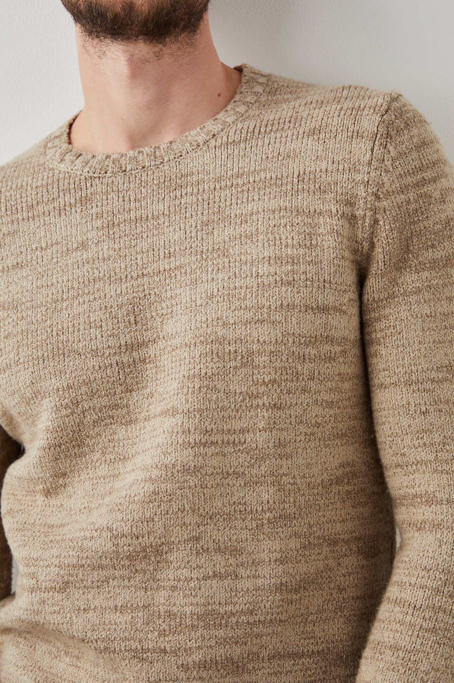 ORRIN TOASTED BARLEY SWEATER - DETAIL
