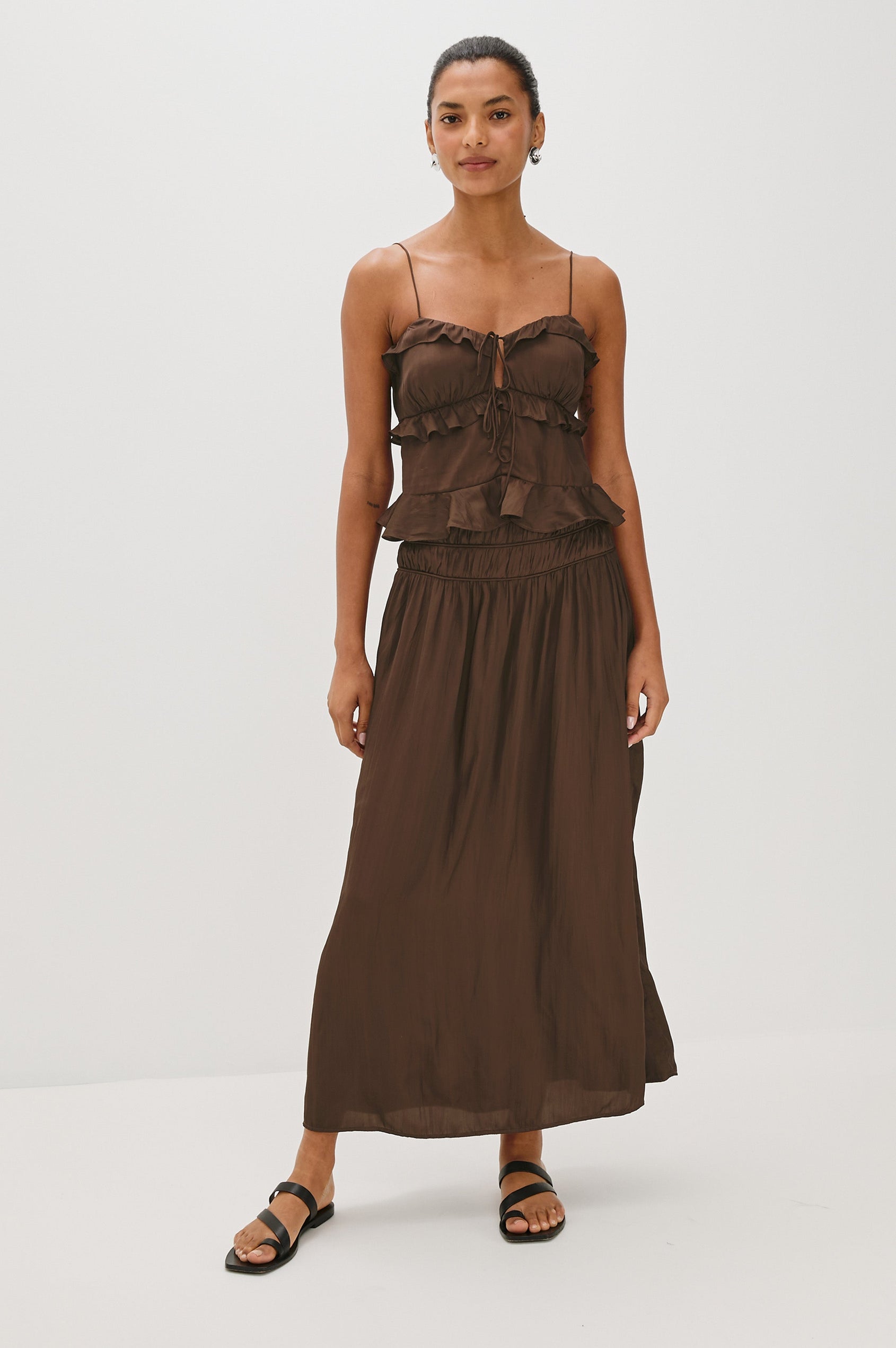 NARA SKIRT - ESPRESSO