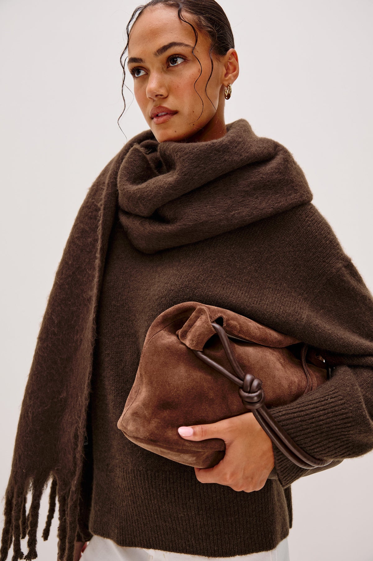 OSLO SCARF - WALNUT