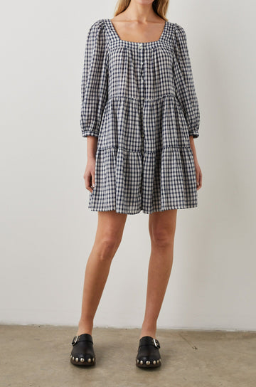 PIPPA SAILOR CHECK DRESS - FRONT