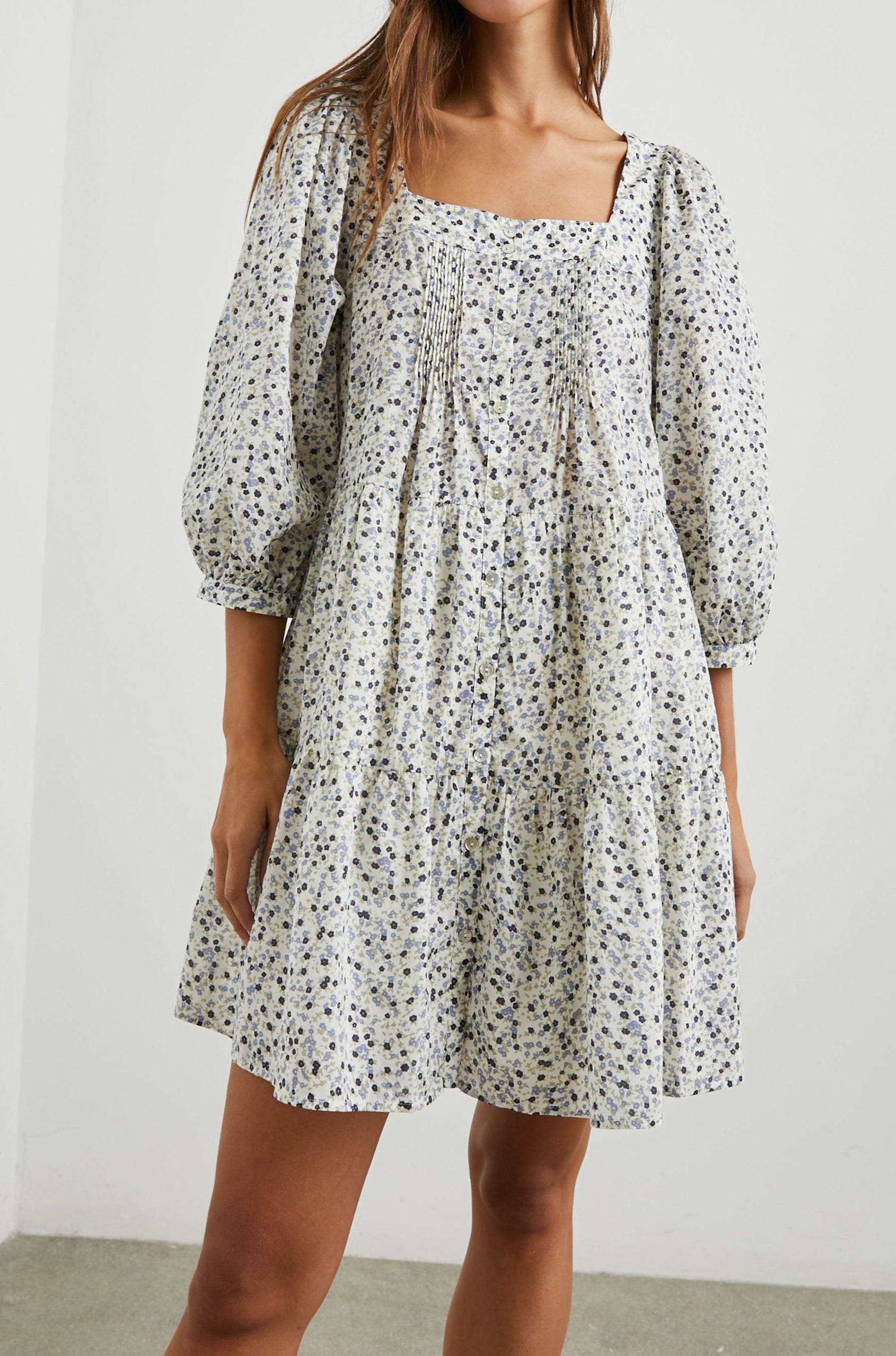 PIPPA WATER COLOR BUDS DRESS-FRONT