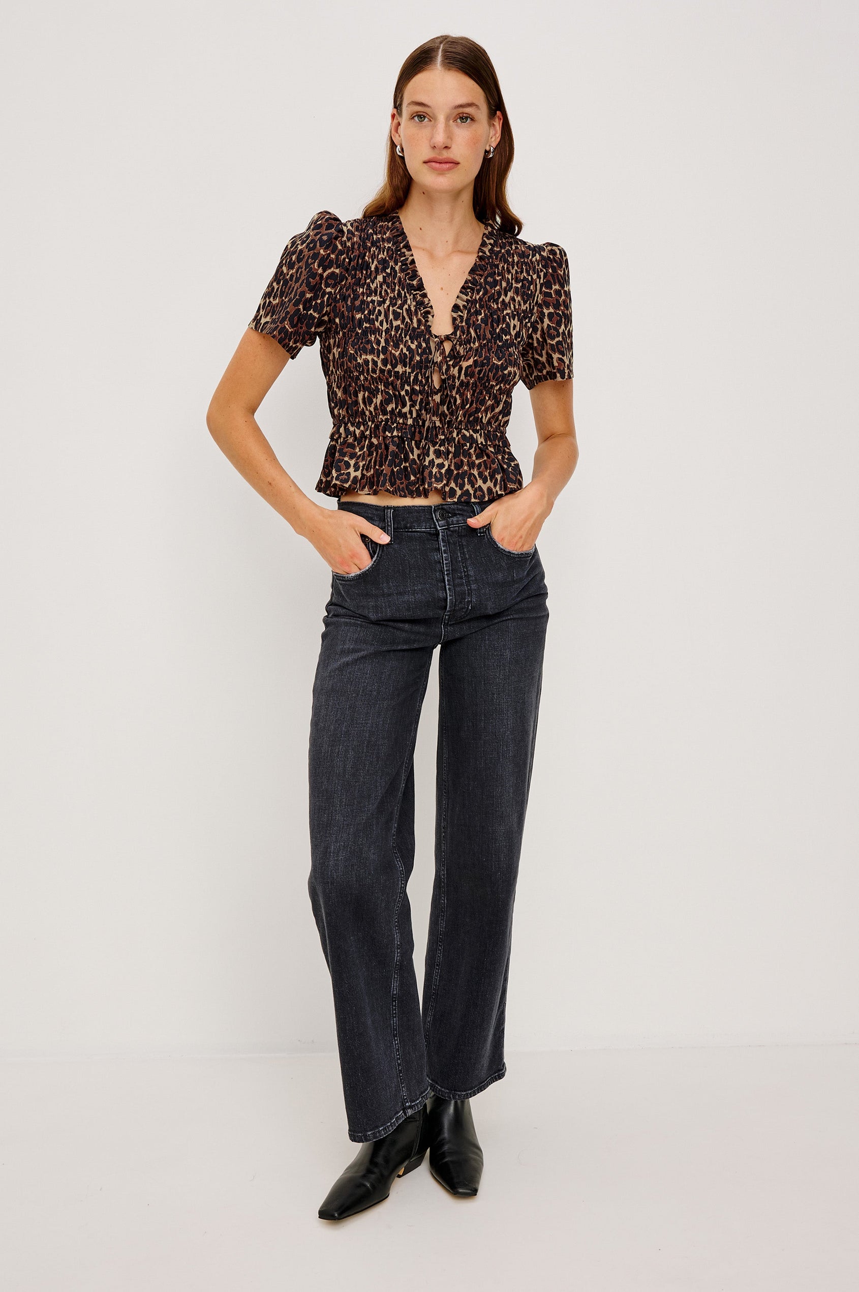 PORTIA TOP - BROWN NALA