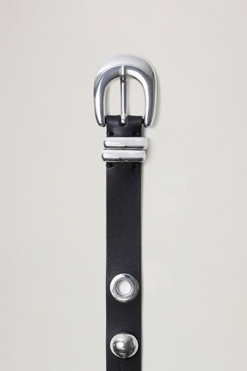 PRESLEY BELT - BLACK SILVER