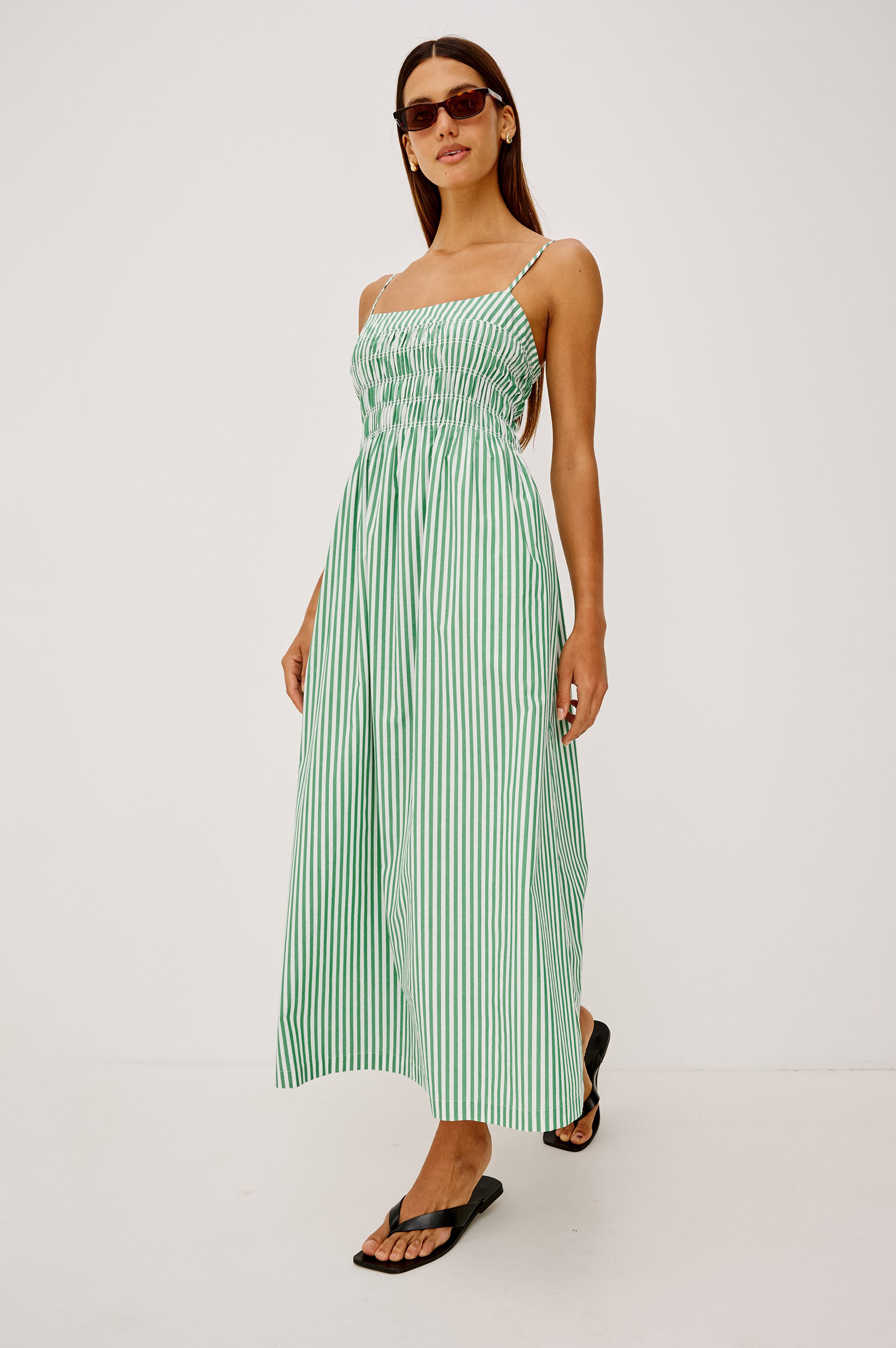 PRIMROSE DRESS - PALMA STRIPE – Rails UK