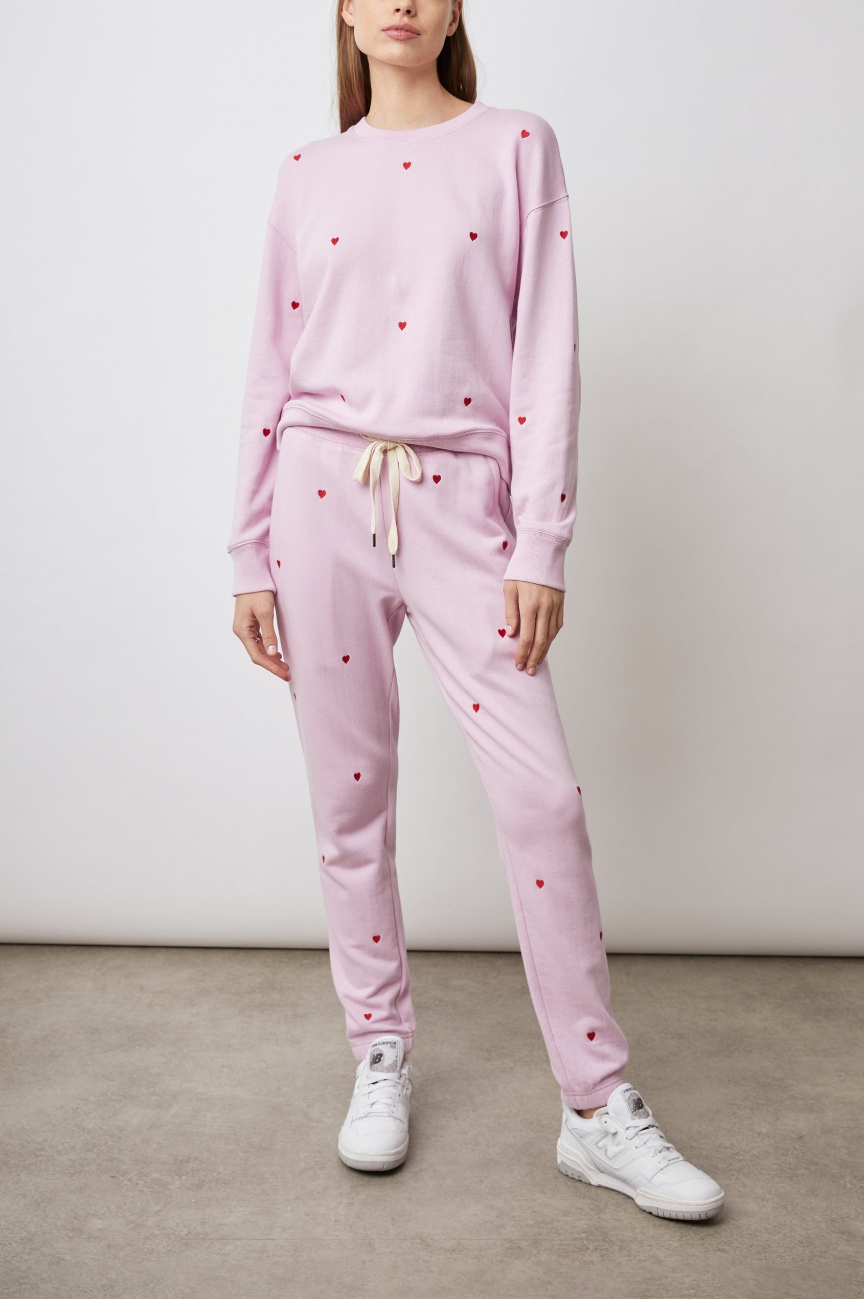 RAMONA-RED-EMBROIDERED-HEARTS-FULL FRONT BODY