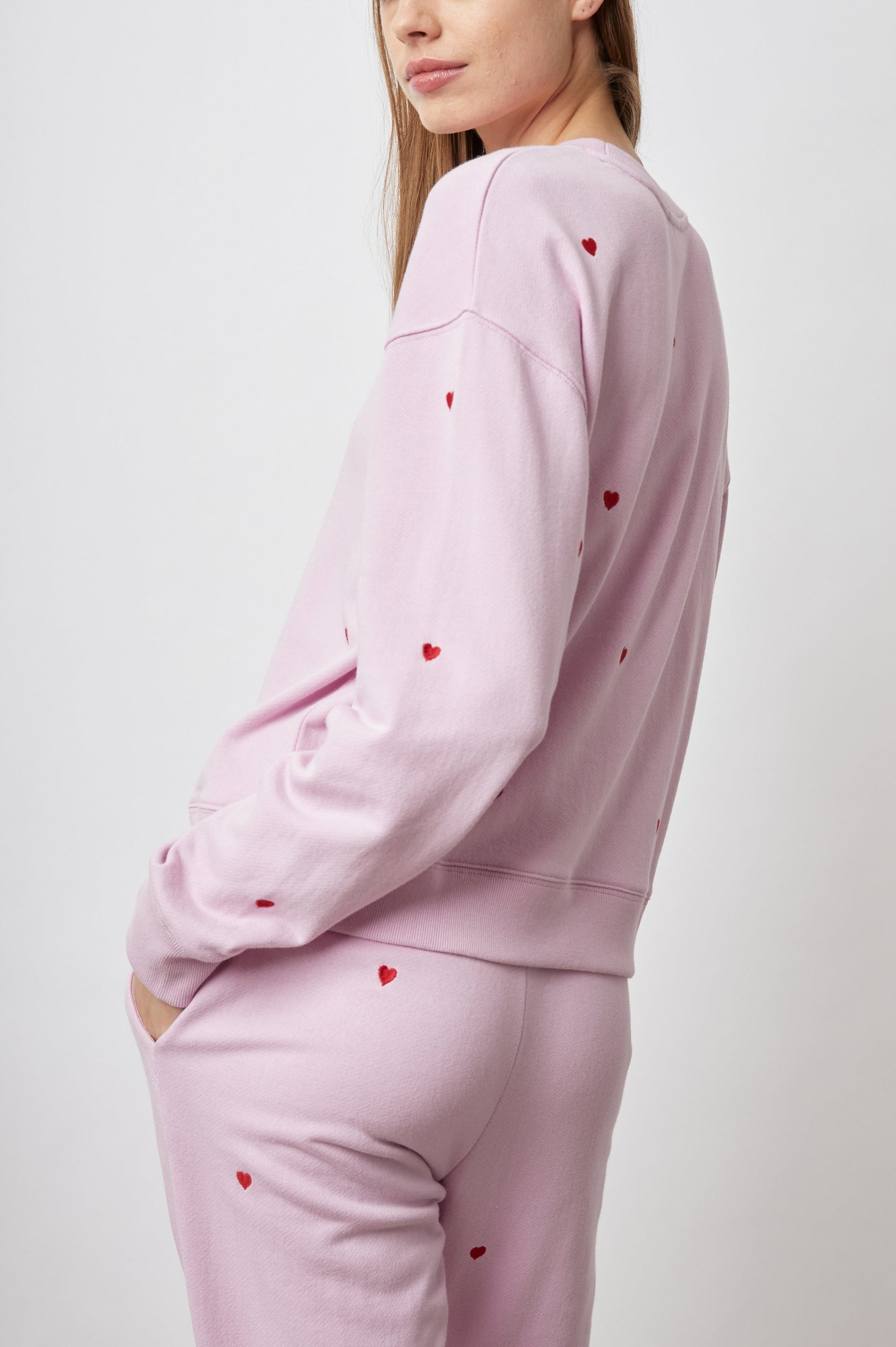 RAMONA-RED-EMBROIDERED-HEARTS-BACK ANGLE