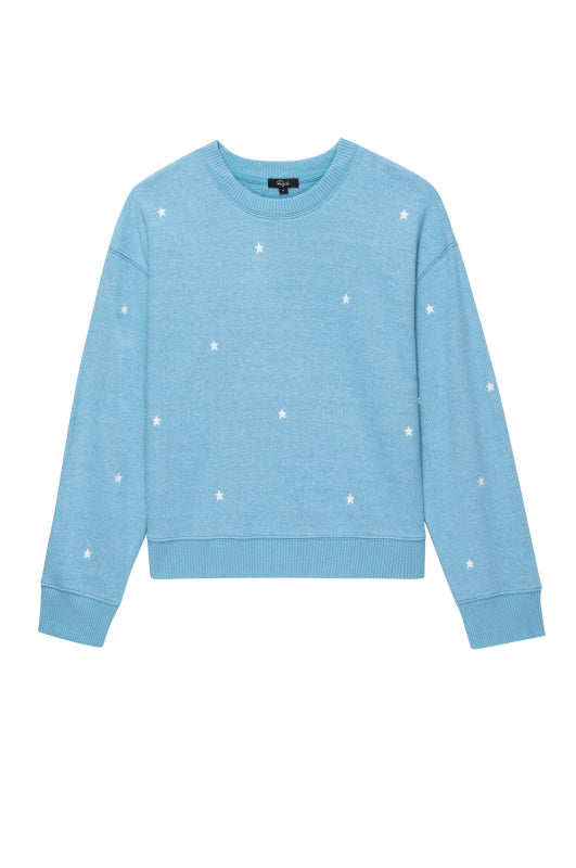 RAMONA SWEATSHIRT - AQUA STARS