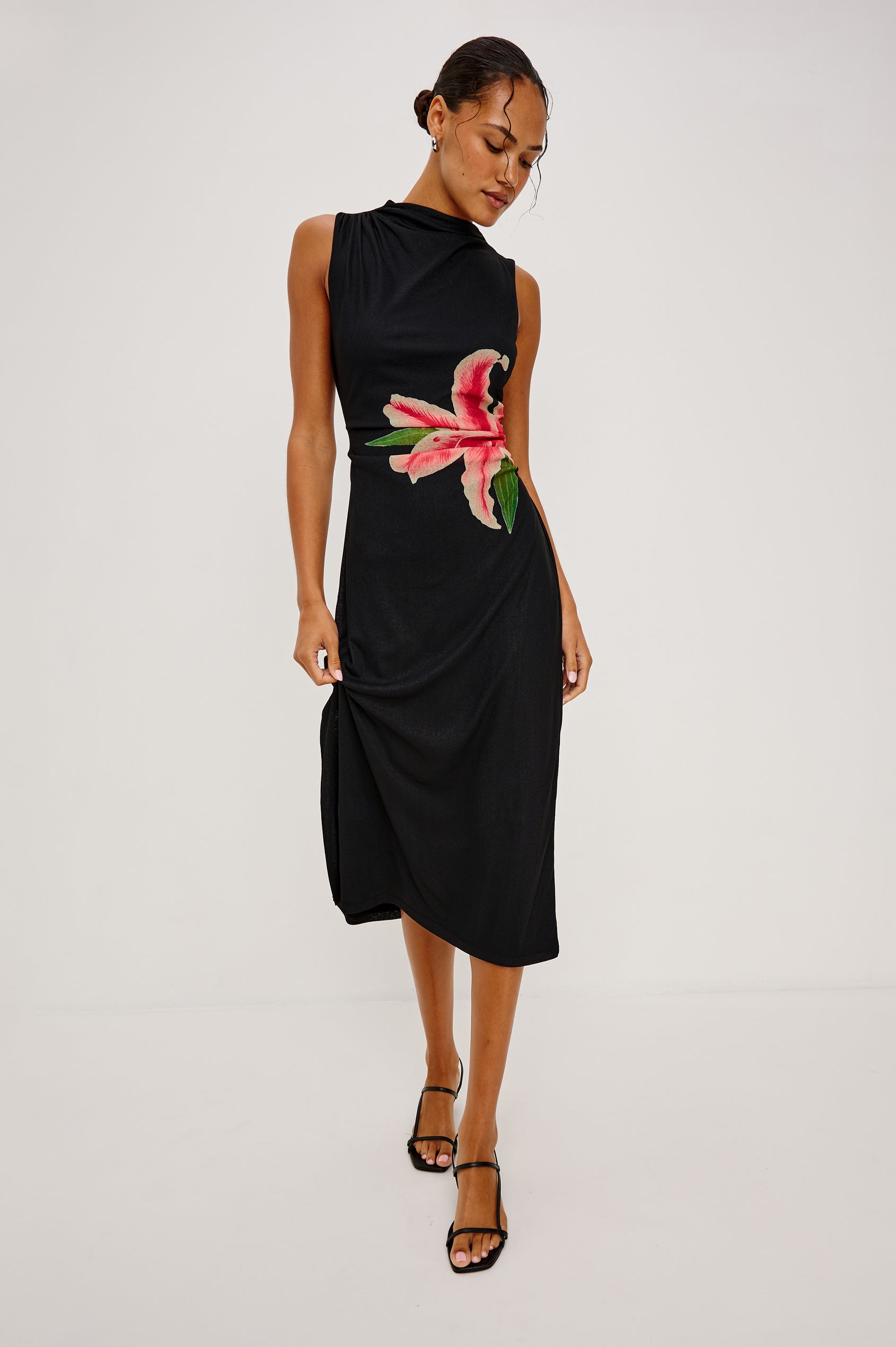 REBECCA DRESS - PEACH LILY