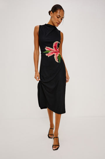 REBECCA DRESS - PEACH LILY