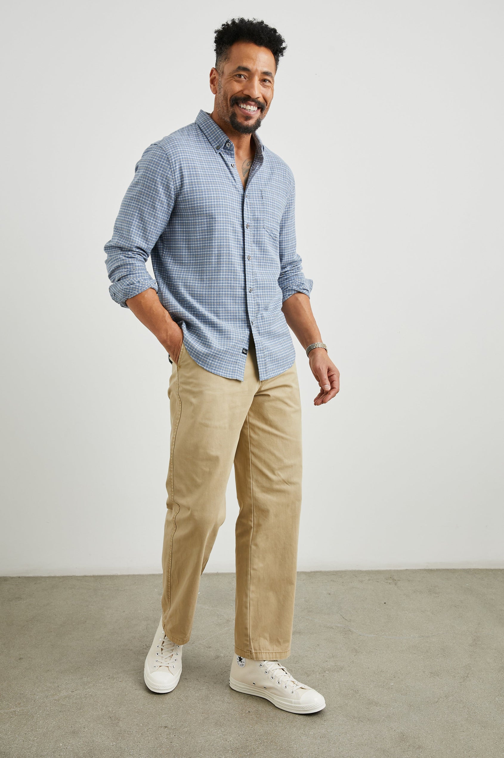 REID SHIRT - MANILLA LUZON- FRONT BODY WALKING