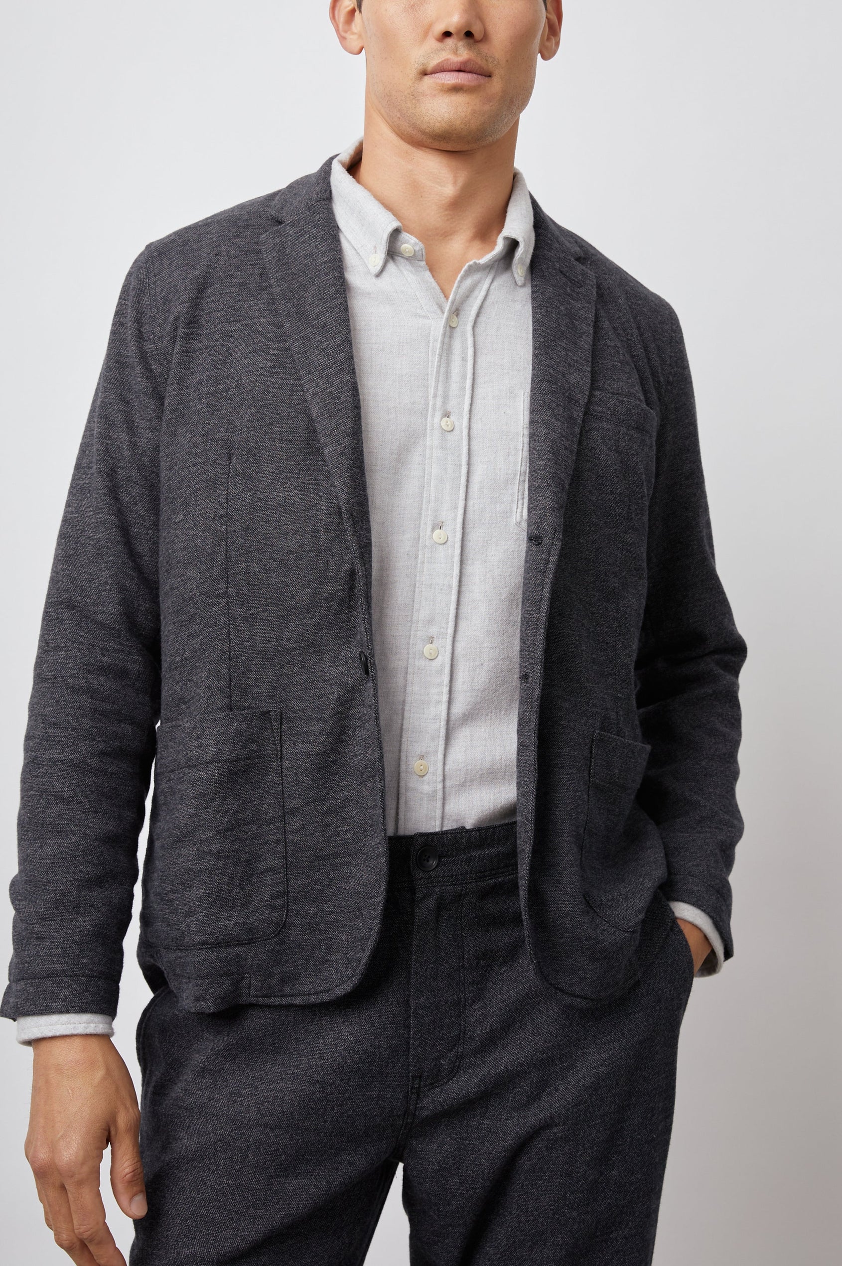 REYNARD JACKET - CAST IRON FRONT