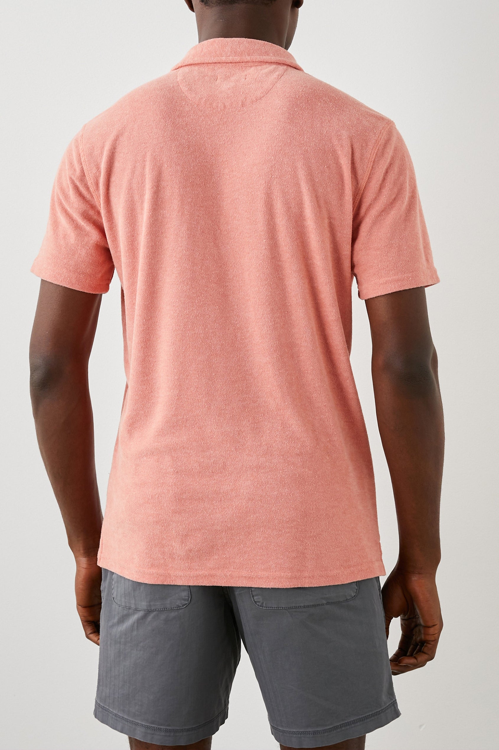 RHEN POLO SHIRT - DRAGON FRUIT - BACK 