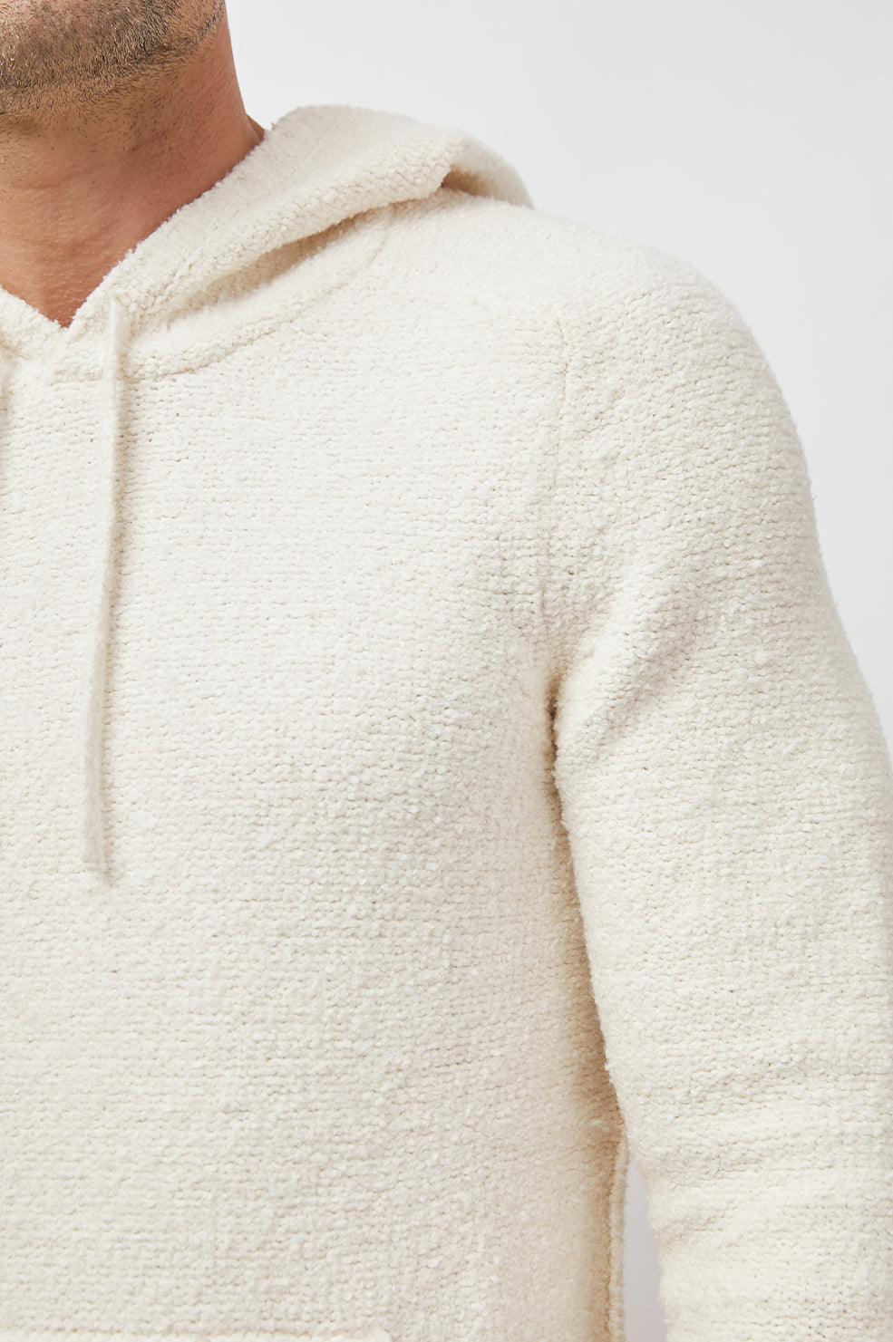 Rollins Ivory Ls Pullover Hood - detail