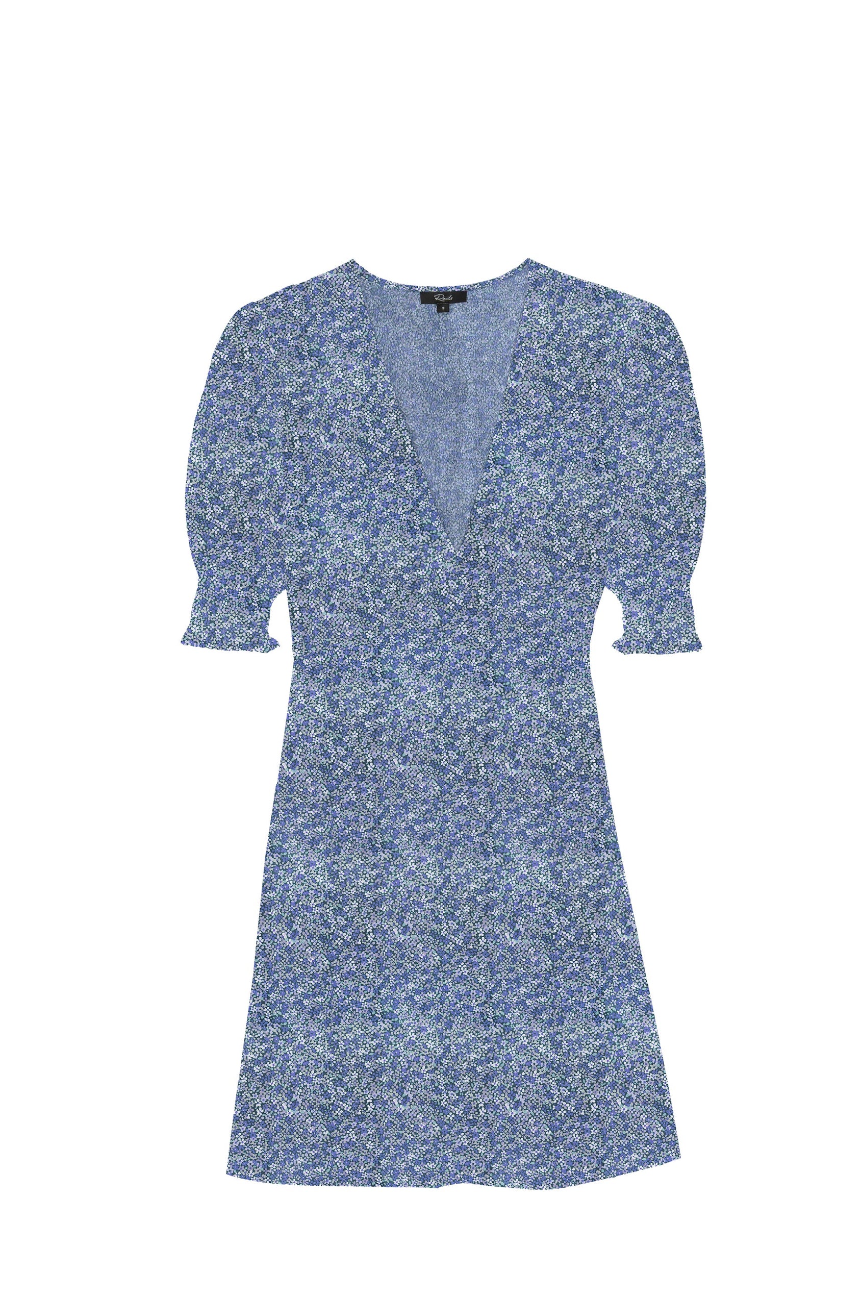 ROMA DRESS - BLUE MINI GARDEN
